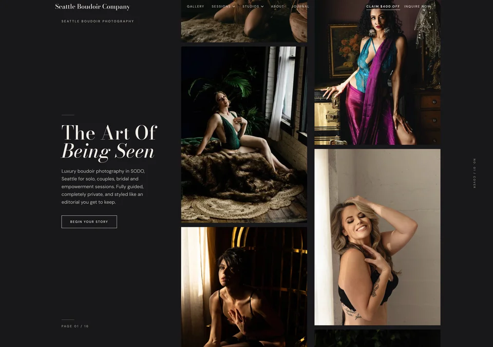 Seattle Boudoir Company website